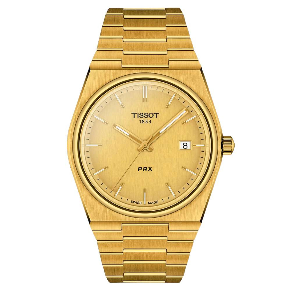希少 ティソ PRX クオーツ 腕時計 ゴールド T1374103302100 Tissot PRX T1374103302100 - Razny Jewelers